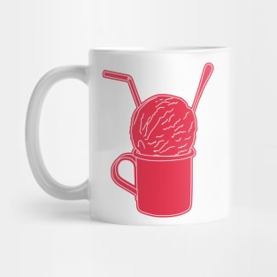 retro ice cream in red tin cup Mug